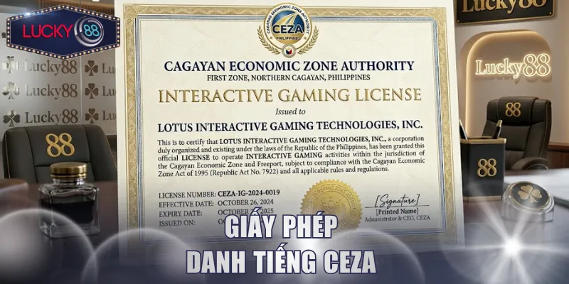 Giấy phép danh tiếng CEZA